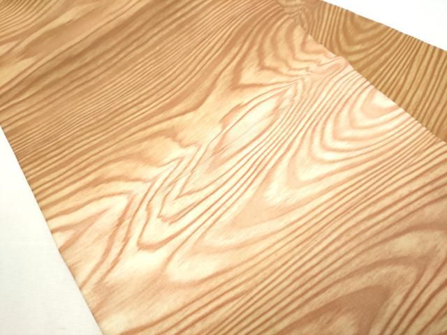 平和屋着物 東京友禅 熊谷好博子 塩瀬 九寸名古屋帯 霞文 正絹 hy