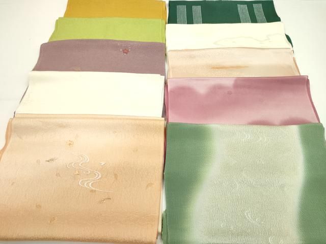平和屋着物★和装小物 帯揚げ10枚セット 正絹 逸品 CAAZ6387ju