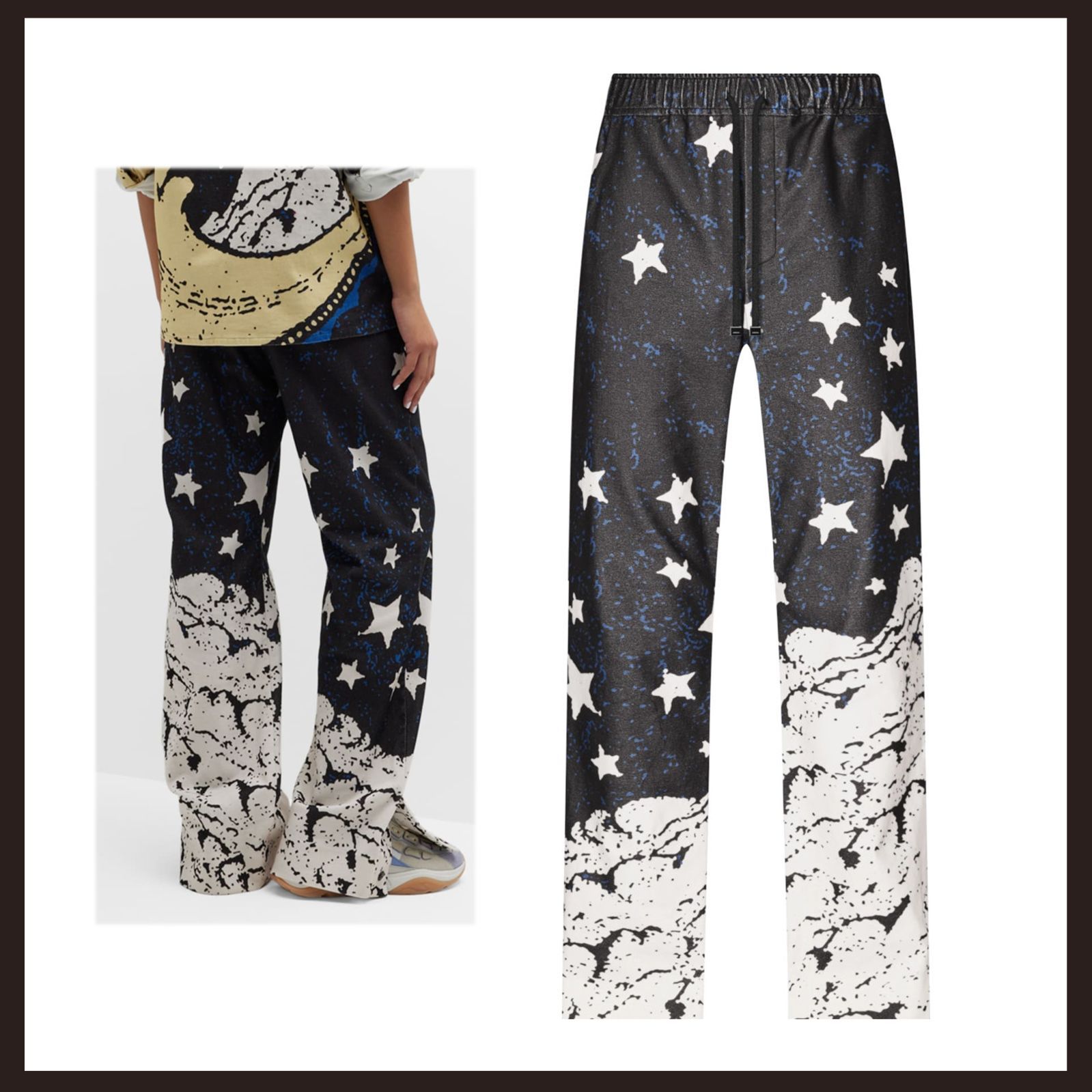 新品 未使用 AMIRI（アミリ） グラフィックプリント ワイドレッグ 