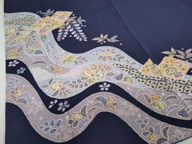 着物-辻が花着物42 《辻が花フェア》【訪問着】越後十日町の一流染匠 翠山工房 着物-辻が花着物42 《辻が花フェア》【訪問着】越後十日町の一流染匠