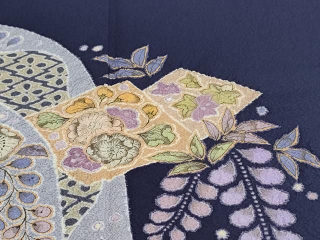 着物-辻が花着物42 《辻が花フェア》【訪問着】越後十日町の一流染匠 翠山工房 着物-辻が花着物42 《辻が花フェア》【訪問着】越後十日町の一流染匠