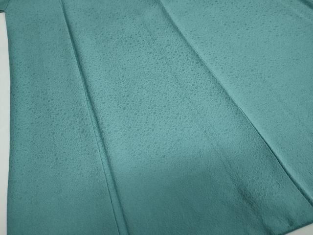  平和屋着物 上質な色無地 箔散らし地紋 青竹色 正絹 ud 色無地 着物
