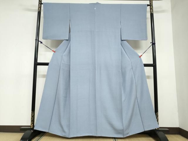 平和屋着物 上質な色無地 抽象地紋 外花色 正絹 ud