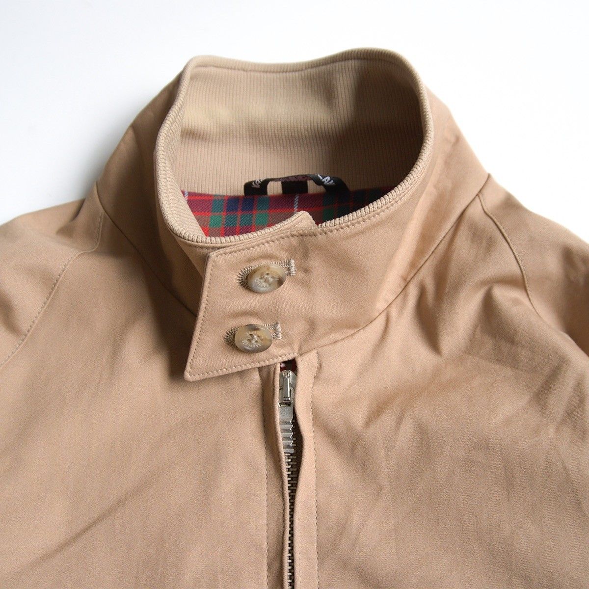 BARACUTAG9 ririジップ ハリントンジャケット イングランド製 BARACUTAG9 ririジップ ハリントンジャケット イングランド製 80s