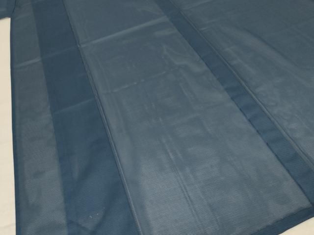  平和屋着物 夏物 色無地 絽 鉄御納戸色 洗える着物 jd 色無地 着物