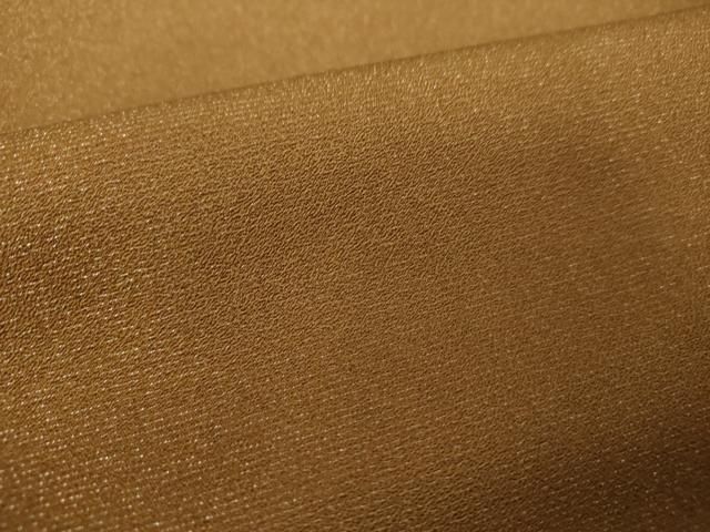  平和屋着物 上質な色無地 枯茶色 銀通し地 正絹 ps 色無地 着物