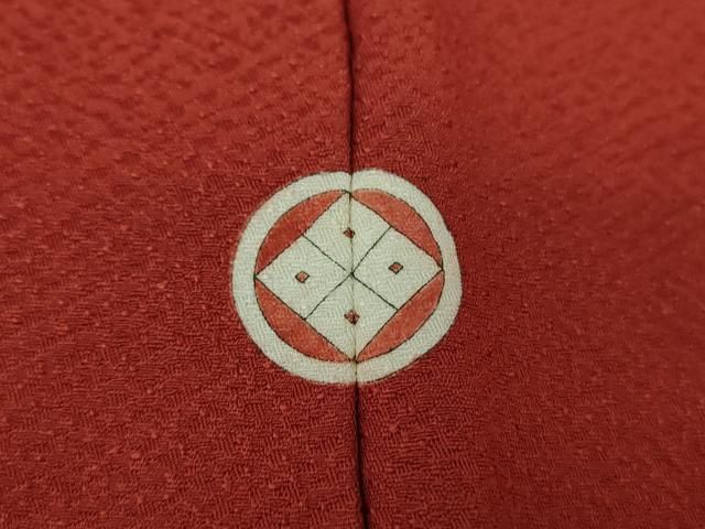 紅海老茶色 正絹