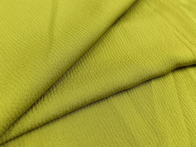 平和屋着物 上質な色無地 単衣 抹茶色 正絹 jh