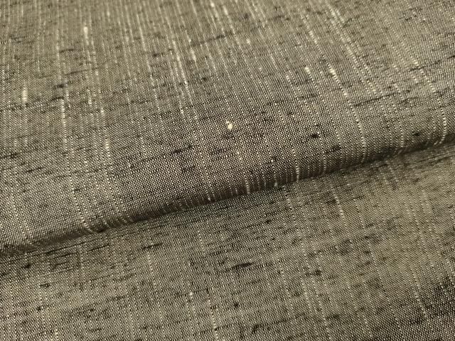  平和屋着物 上質な紬 色無地 肥後煤竹色 正絹 cs 紬 着物