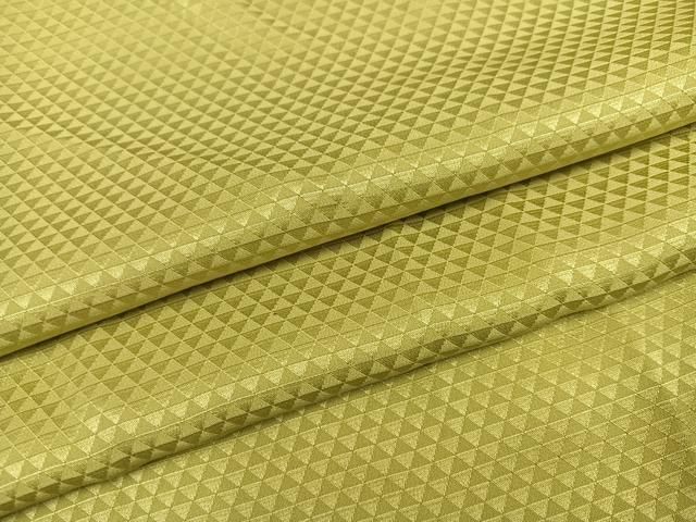 平和屋着物●長襦袢　無双仕立て　色無地　鱗地紋　木蘭色　半衿刺繍　正絹　逸品　AABD7060ph 平和屋着物○長襦袢 無双仕立て 色無地 鱗地紋 木蘭色 半衿刺繍 人気