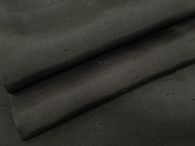 平和屋着物 上質な色無地 紬地 黒紅色 正絹 cs