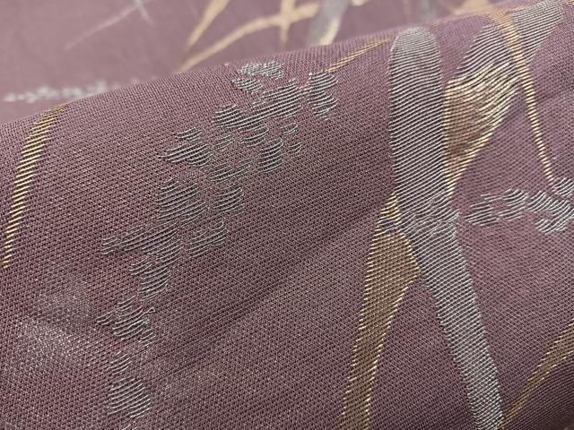 平和屋着物＊夏物 六通柄袋帯 稲穂 金銀糸 正絹 逸品 BAAV7138yc