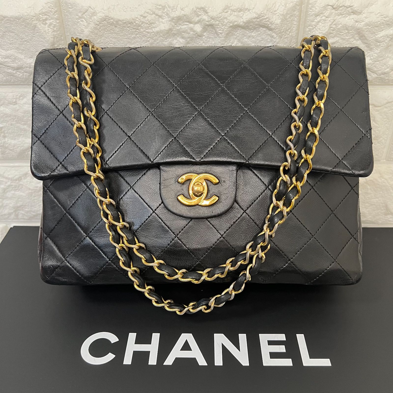超美品】シャネル マトラッセ 25 ダブルフラップダブルチェーン ＃128