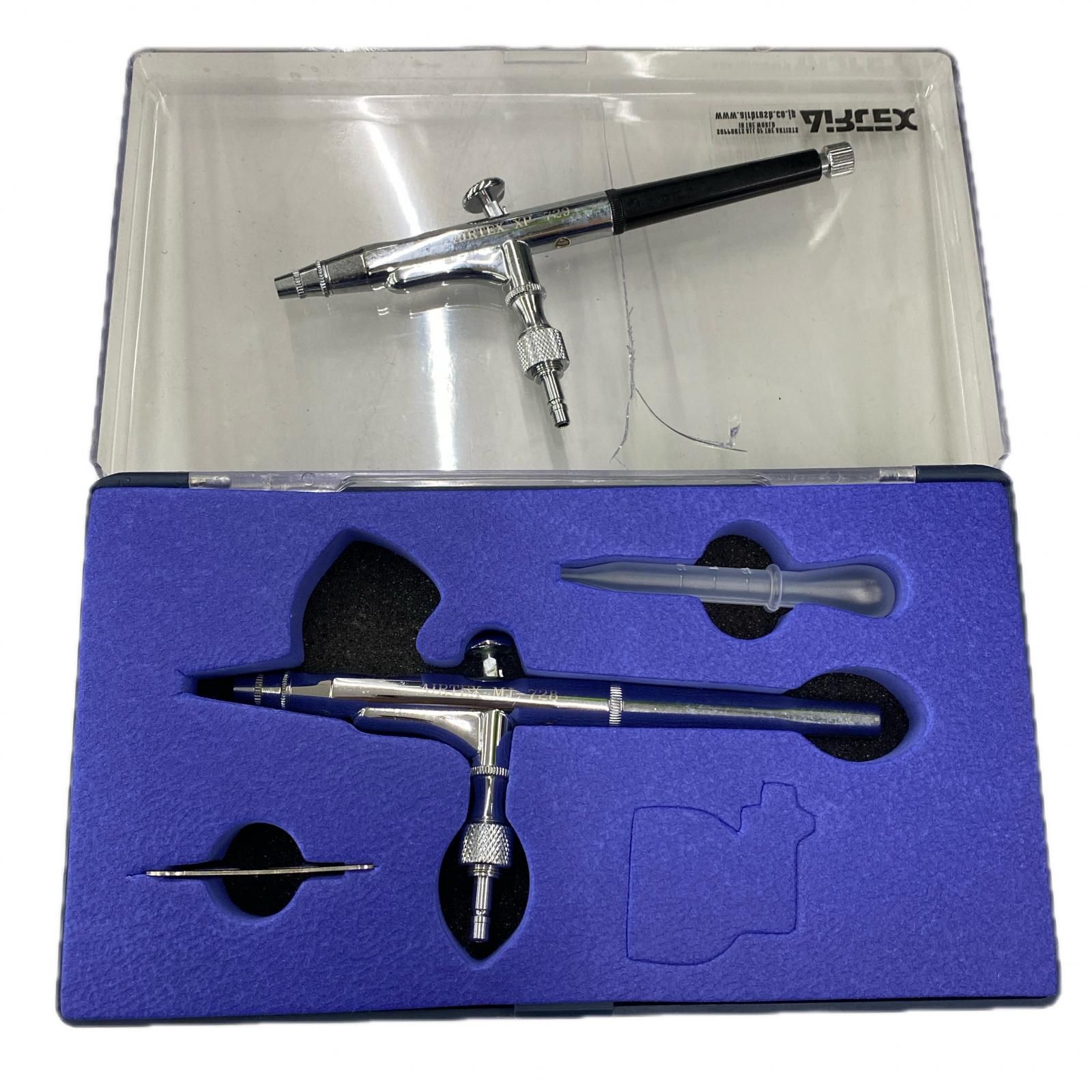  186000 通電 のみ AIRTEX エアテックス エアブラシ コンプレッサー セット APC-001 XP-729 MJ-728 スプレーガン エアーブラシ 塗装