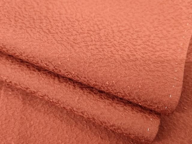 平和屋着物 上質な色無地 紅鳶色 正絹 ck