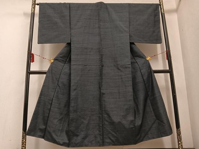 平和屋着物 男性 結城紬 アンサンブル 80亀甲 正絹 ph