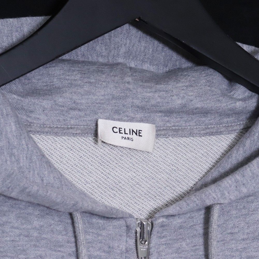 CELINE トリオンフ ルーズ ジップフーディー カシミアコットン XS
