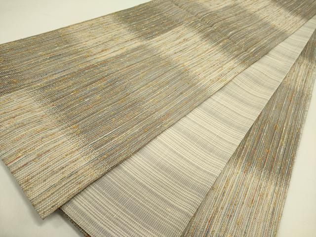 平和屋着物○両面 全通柄袋帯 霞文 金糸 正絹 逸品 未使用 DAAZ2861op