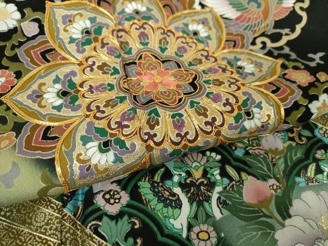 駒刺繍 正倉院花鳥文