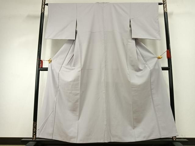 平和屋着物 上質な紬 色無地 紫水晶色 さが美扱い 正絹 fy