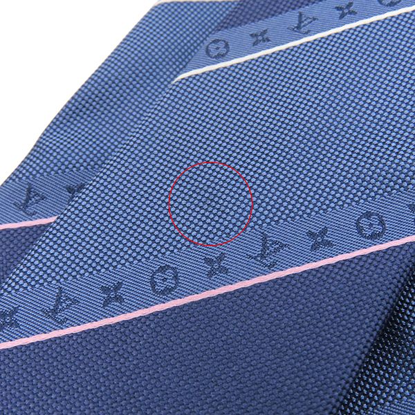 ルイヴィトン LOUIS VUITTON ネクタイ ストライプ モノグラム シルク