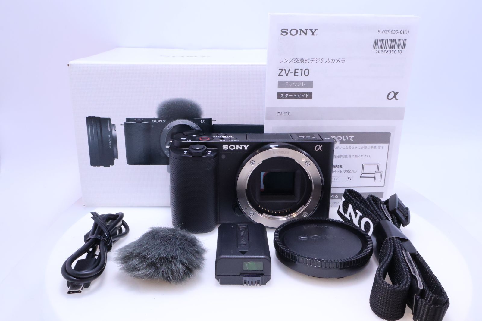 4,372回】SONY ZV-E10 ボディ ウィンドスクリーン付属 ブラック Vlog用