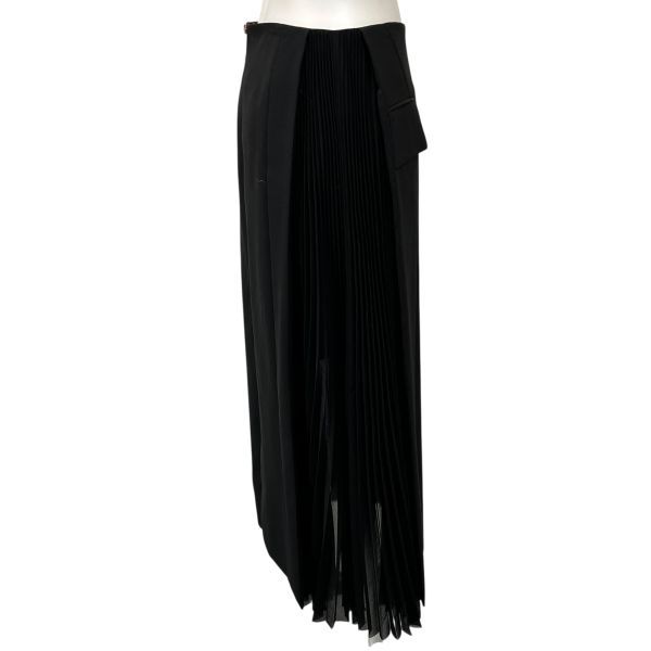 □ サカイ sacai ロングスカート プリーツスカート 透け感 オシャレ