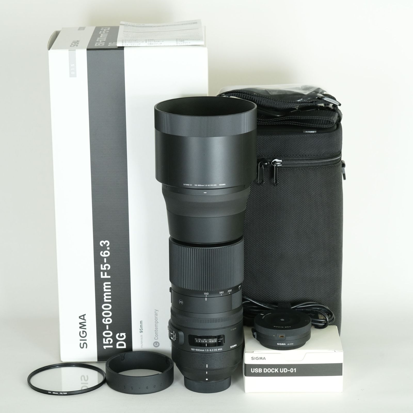 フィルター USBドック付 SIGMA 150 600 mm F 5 6 3 DG OS HSM Contemporary ニコンF用 Nikon Fマウント