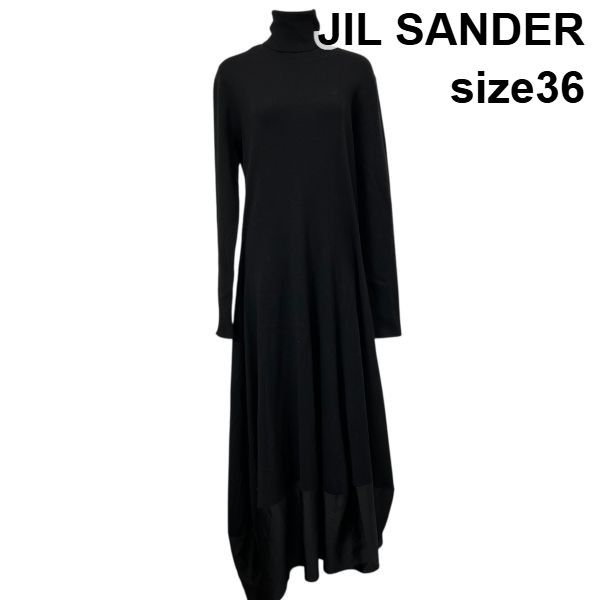 □ ジルサンダー JIL SANDER ニットロングワンピース 長袖 □ ジルサンダー JIL SANDER ニットロングワンピース 長袖