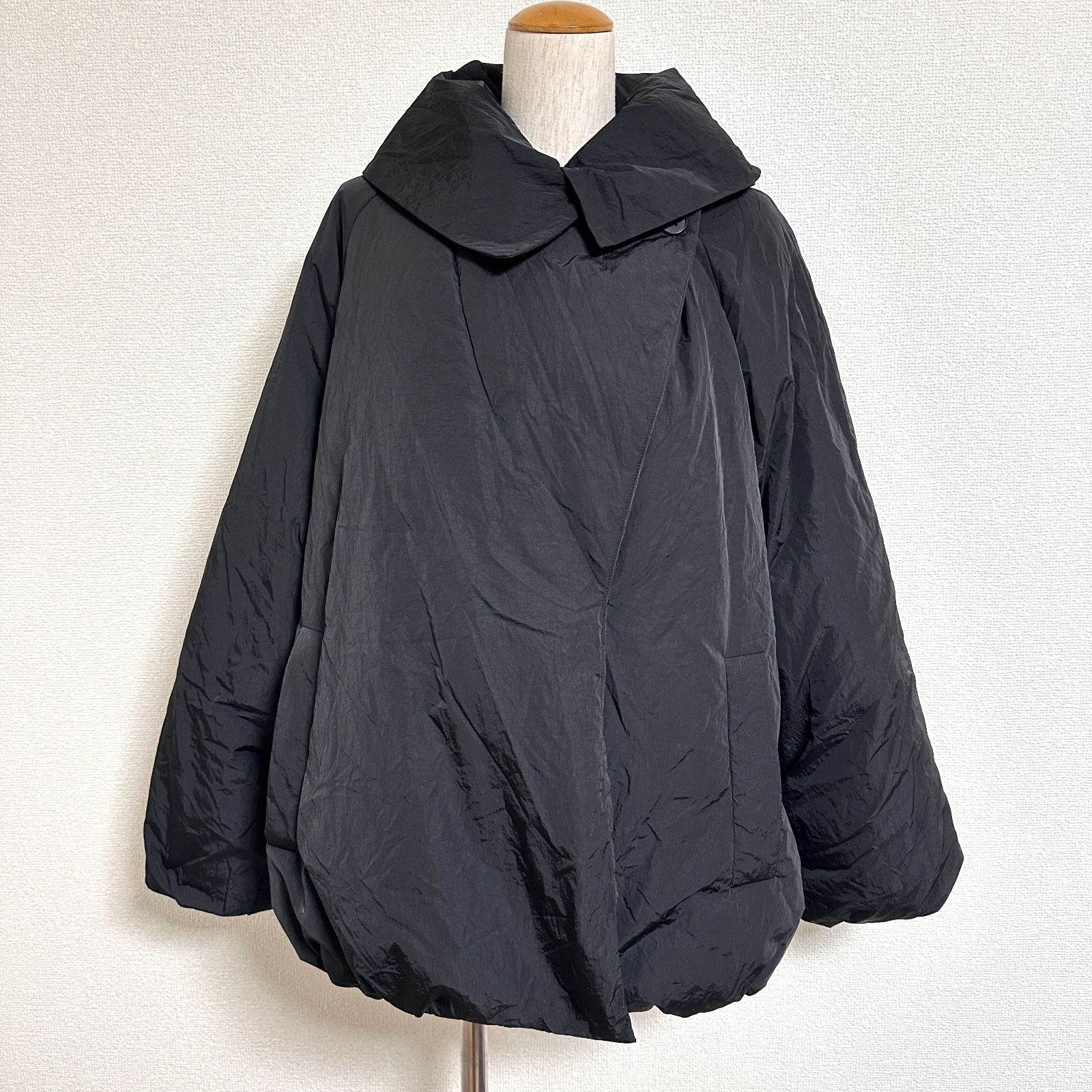 crewre. ダブルブレストダウンジャケット オーバーサイズ ブラック