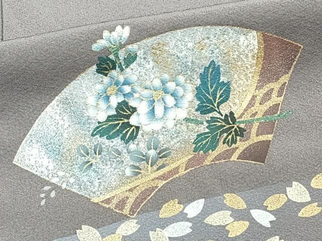 平和屋着物□訪問着 地紙草花文 金銀彩 正絹 逸品 CAAZ9315xi - メルカリ