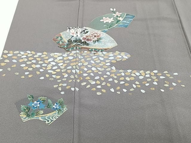 平和屋着物●無地絵羽訪問着　総刺繍　草花文　金銀糸　正絹　逸品　AABD8797fy 平和屋着物□訪問着 地紙草花文 金銀彩 正絹 逸品 CAAZ9315xi - メルカリ