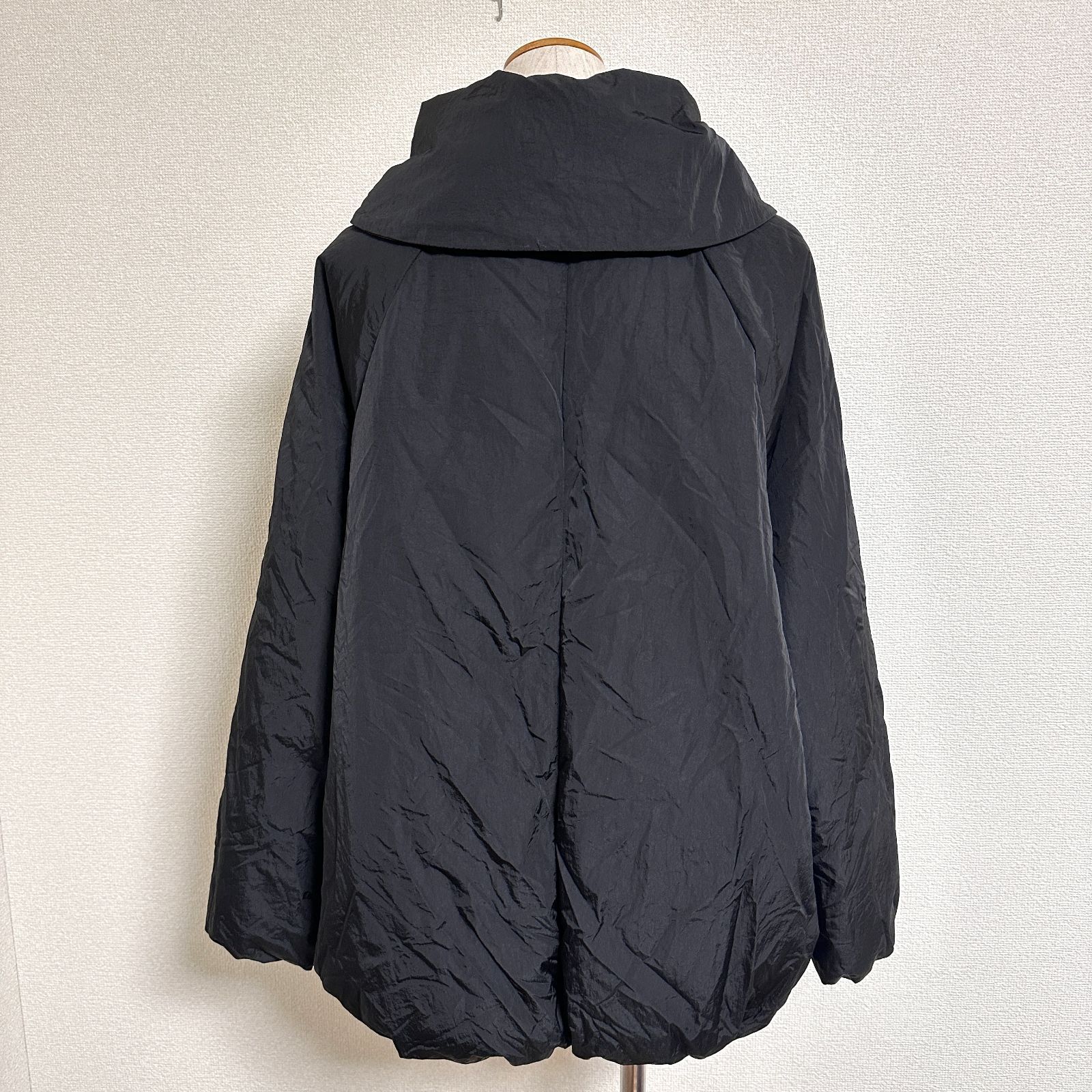 crewre. ダブルブレストダウンジャケット オーバーサイズ ブラック 