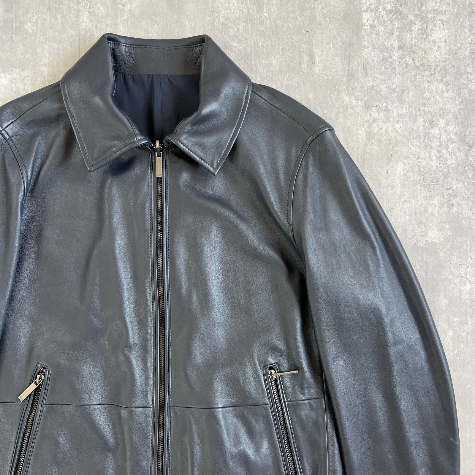 HUGO BOSS / ヒューゴボス ラムレザー リバーシブルジャケット