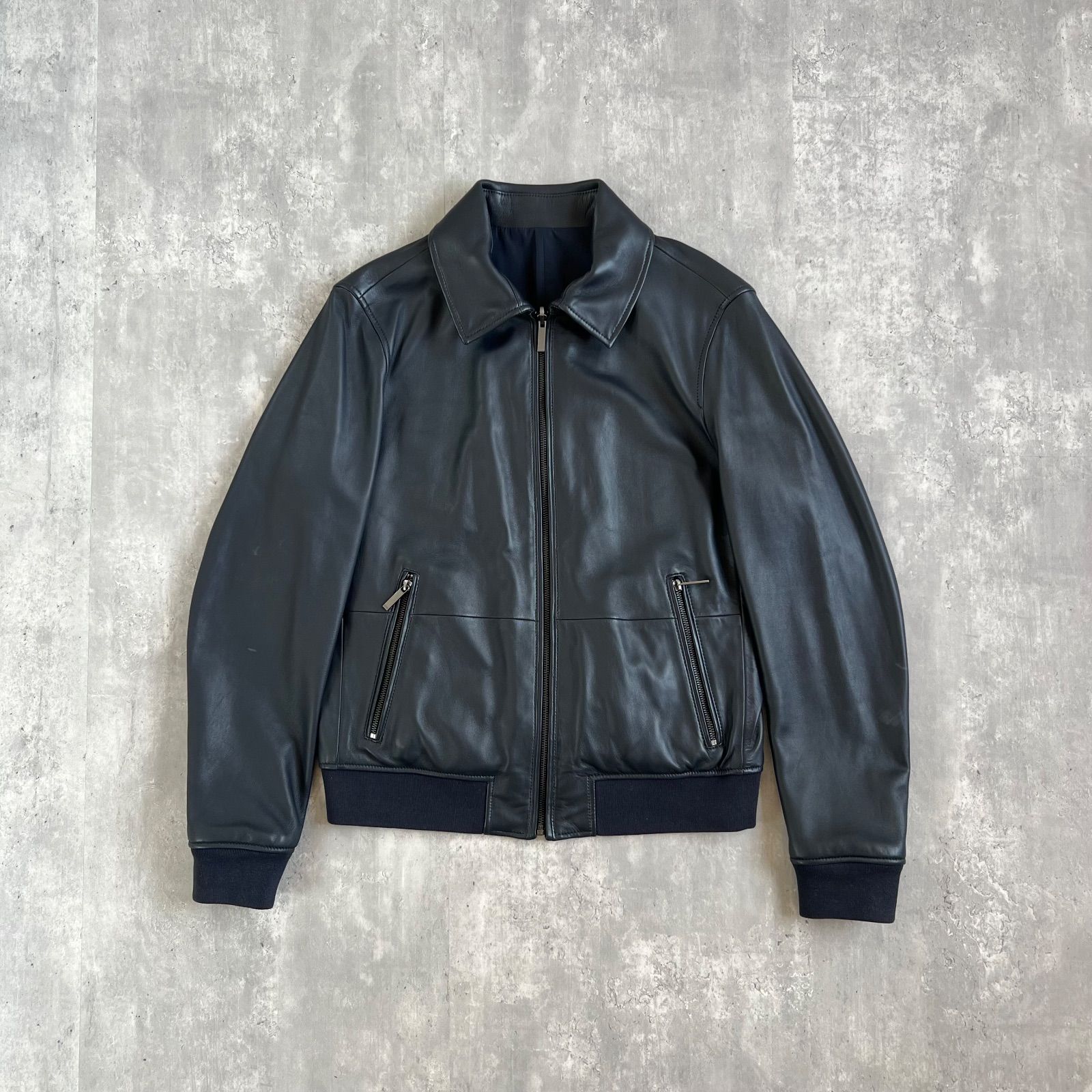 HUGO BOSS / ヒューゴボス ラムレザー リバーシブルジャケット