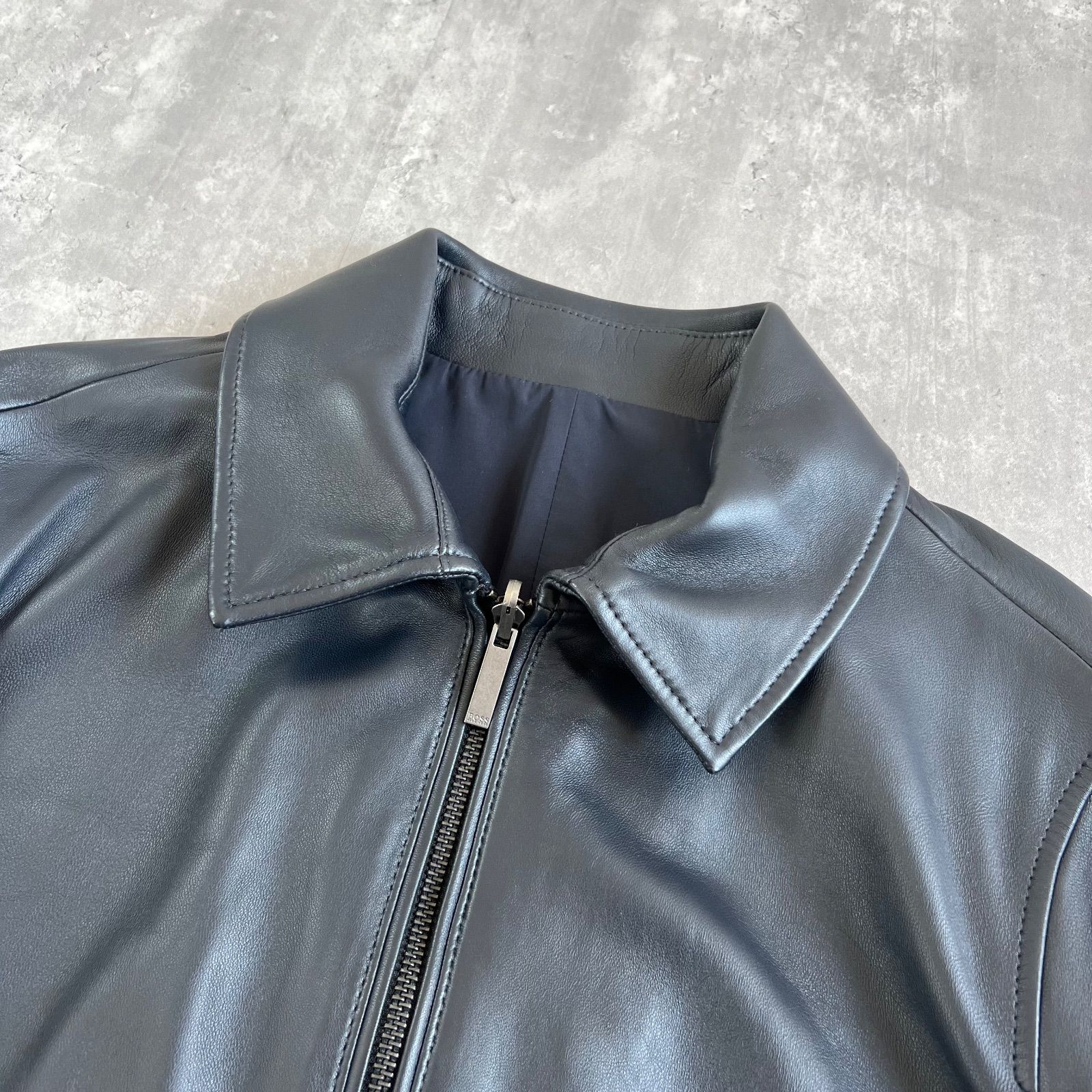 HUGO BOSS / ヒューゴボス ラムレザー リバーシブルジャケット