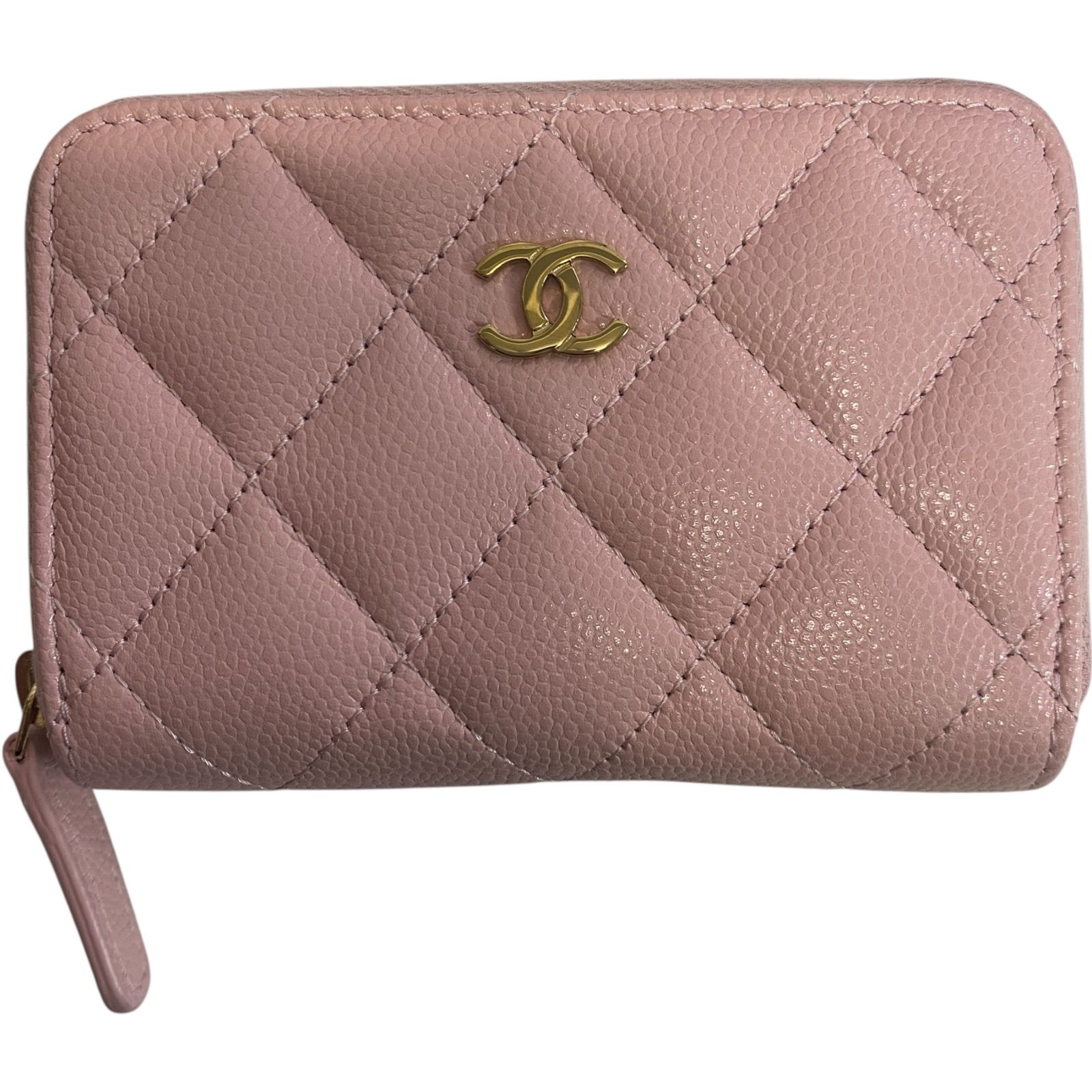 中古品】CHANEL シャネル コインケース キャビアスキン CLASSIC ZIP