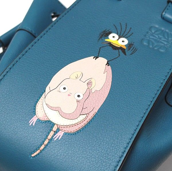 美品 ロエベ LOEWE ×スタジオジブリ ハンモック ミニ 2WAYバッグ 千と