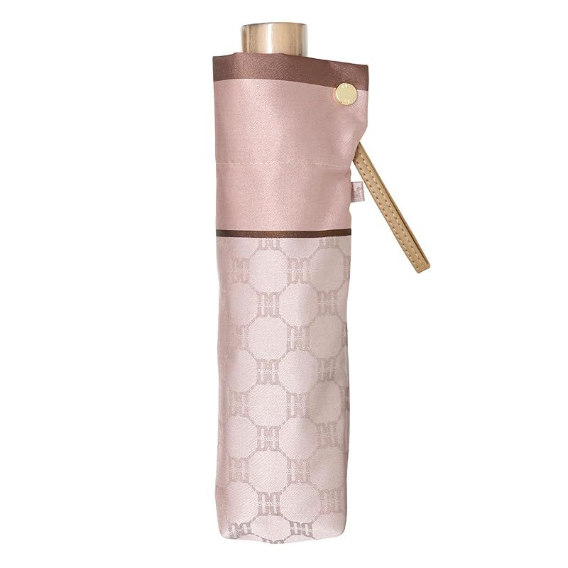 ムーンバット ダックス 雨傘 折りたたみ傘 先染め ジャガード 21-125-11157-02 ピンク 0