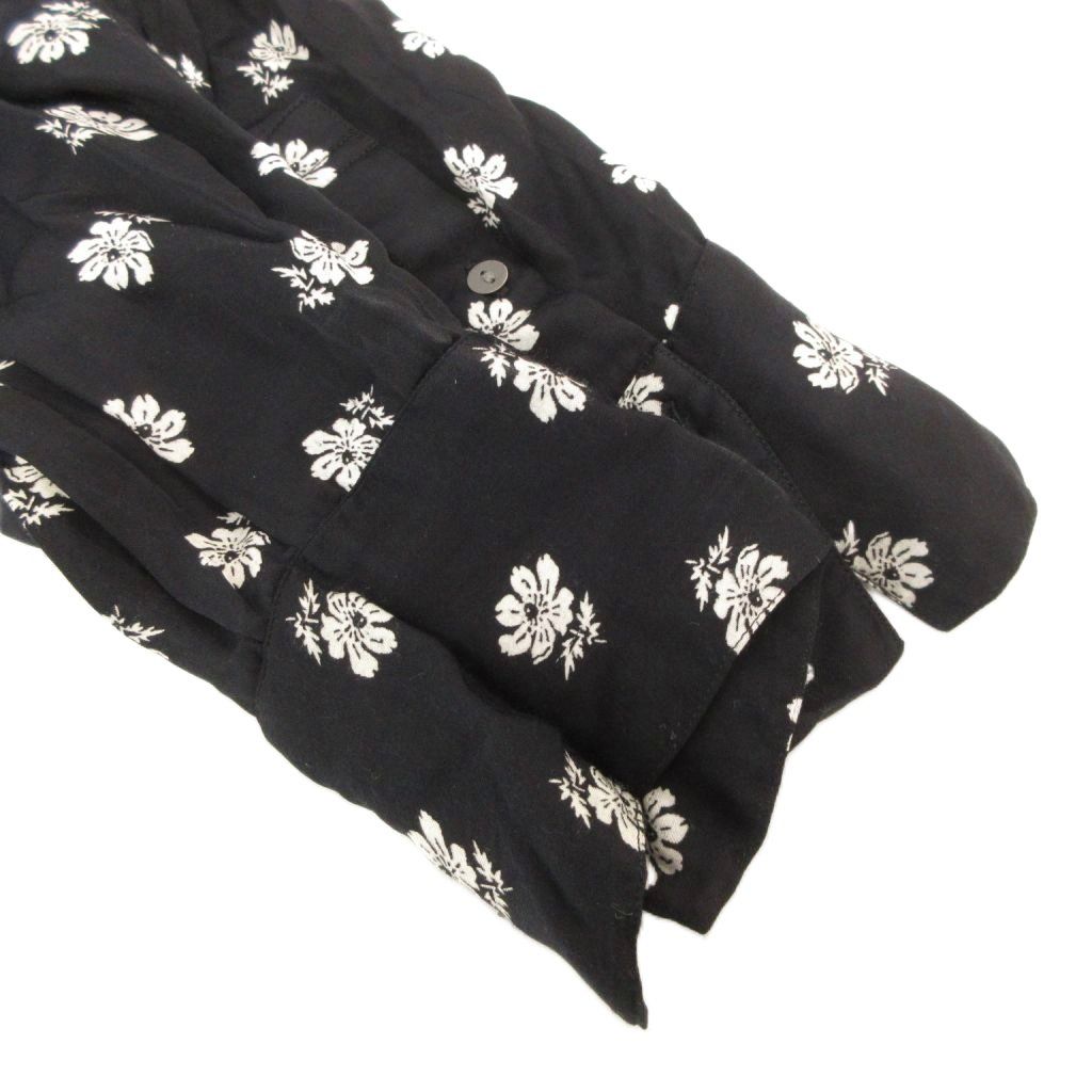 ヌキテパ NE QUITTEZ PAS! モダールサテンフラワープリントワンピース