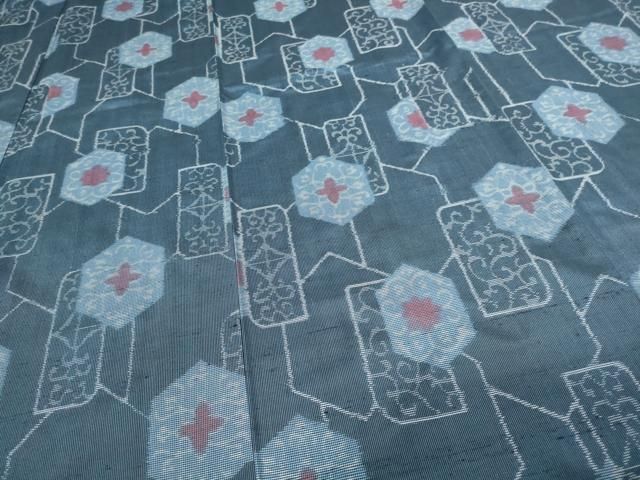 平和屋着物□上質な紬 亀甲花文 正絹 逸品 未使用 DAAY7737sf - メルカリ