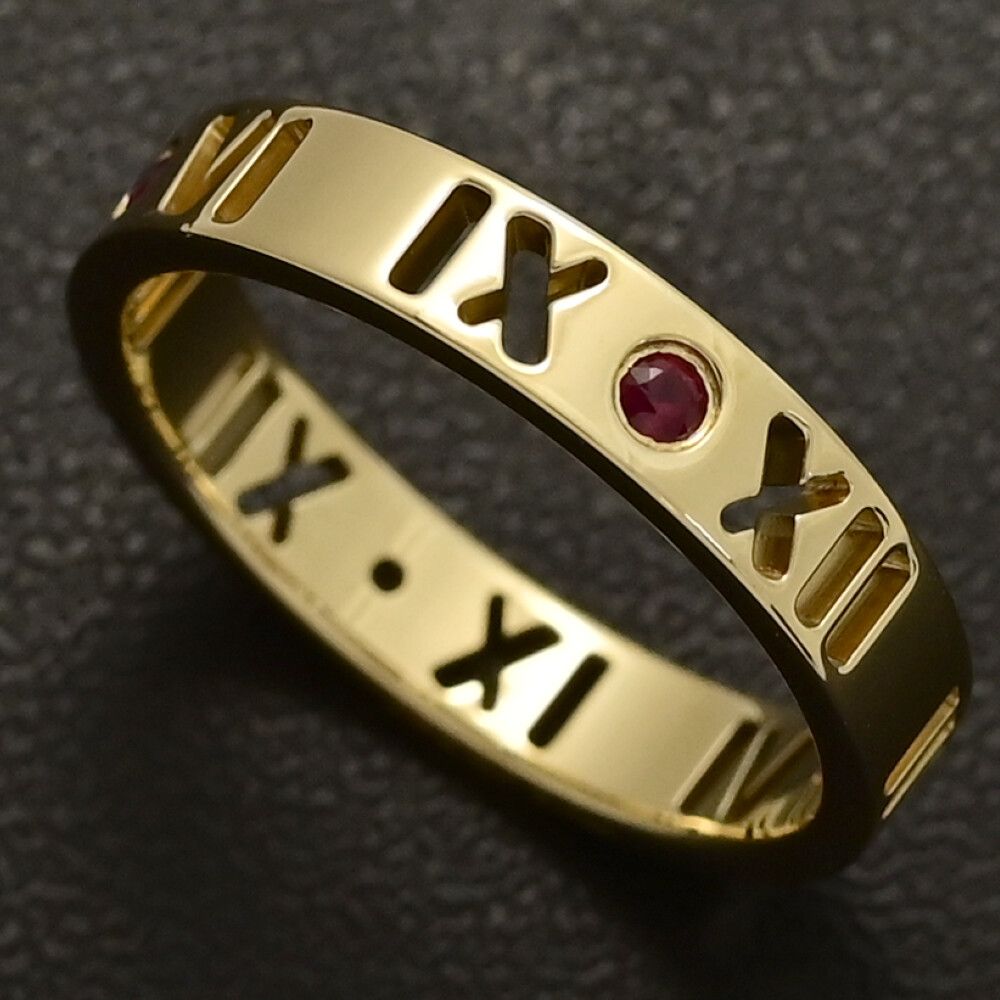 TIFFANY ＆ Co. ティファニー オープンアトラス 4Pリング・指輪/K18YG