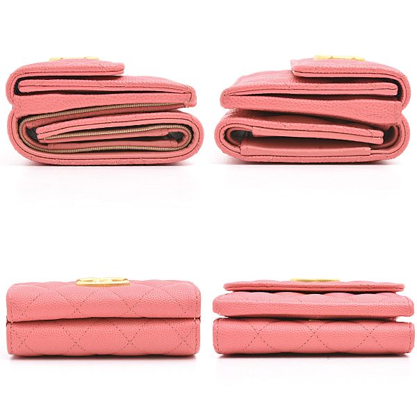 シャネル 財布 レディース マトラッセ スモールフラップ コンパクト