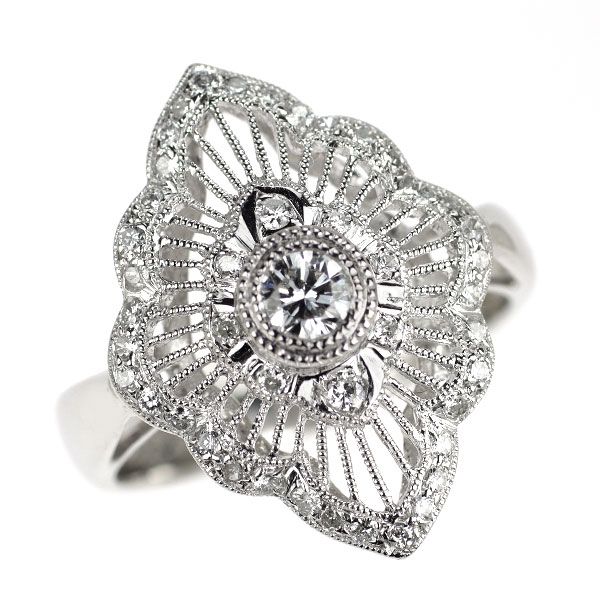PT900 ダイヤモンド リング Pt900 ダイヤモンド リング 0.232ct 0.32ct - メルカリ
