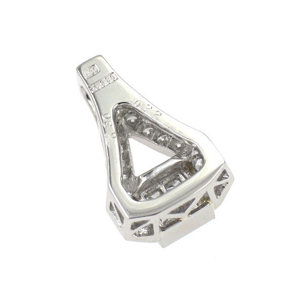 平和堂貿易 Pt 950 ダイヤモンド ペンダントトップ 0.30 ct D 0.22 ミステリーセッティング