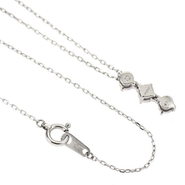 ヴァンドーム青山 Pt 950 850 ダイヤモンド ペンダントネックレス 0.35 ct 2 WAY