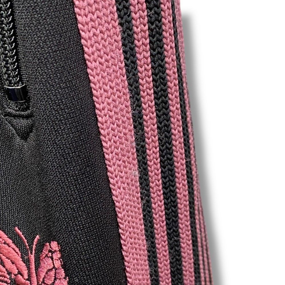 NEEDLES Zipped Track Pant Poly Smooth XSサイズ ブラック ピンク