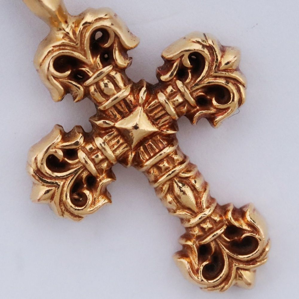 CHROME HEARTS 22K フィリグリークロスチャーム タイニー ゴールド