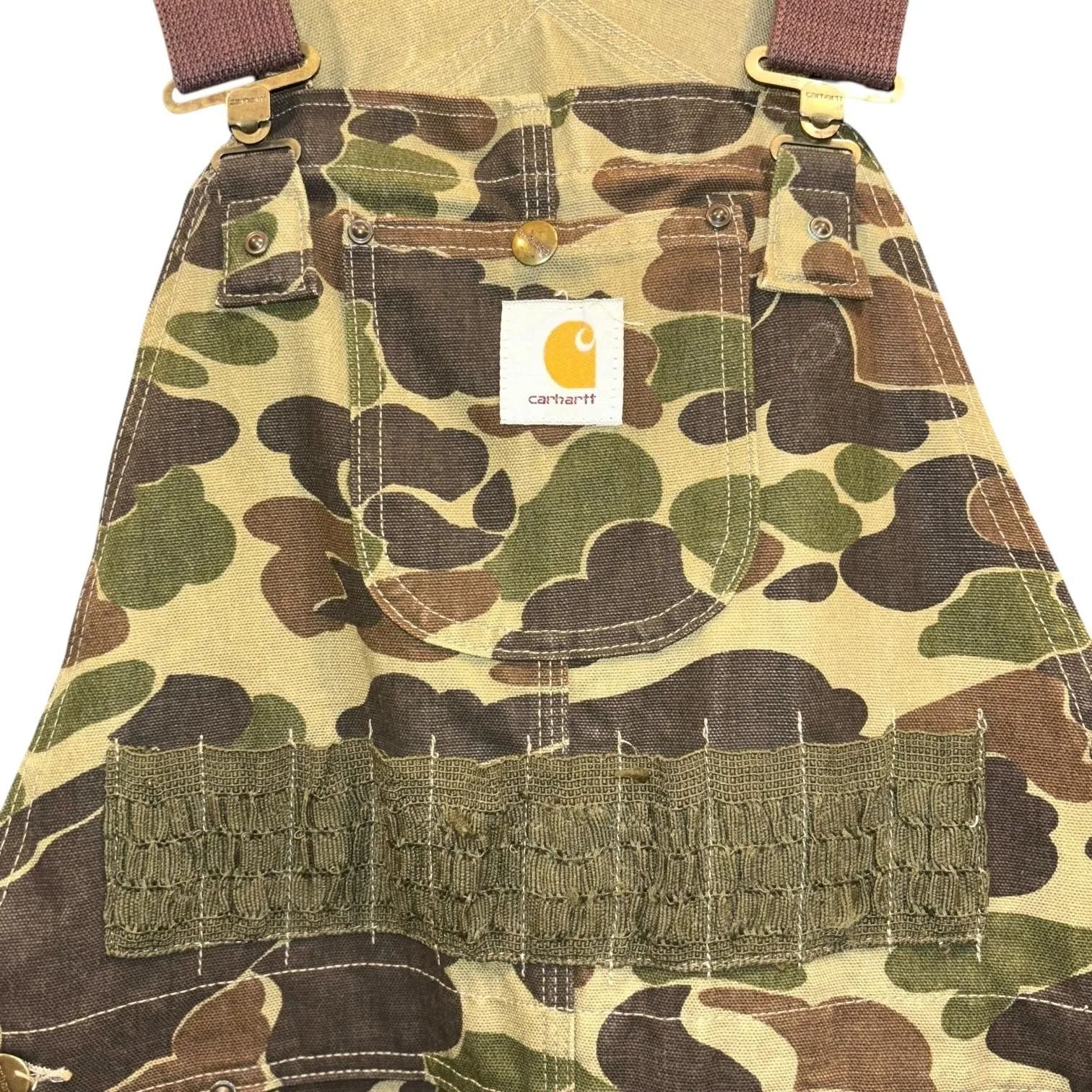 USA製 80s CARHARTT Duck Hunter Camo Overall W32 L34 カーハート