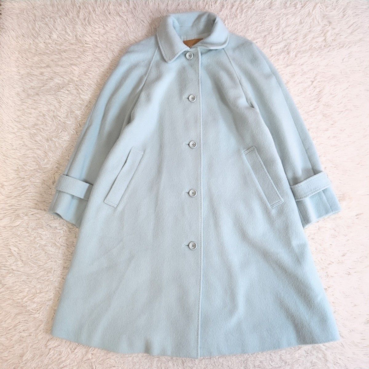 美品☆ レリアン　アンゴラ100% ピーコート　13号 美品✨ LEILIAN レリアン WHITE LABEL ホワイトレーベル アンゴラ混